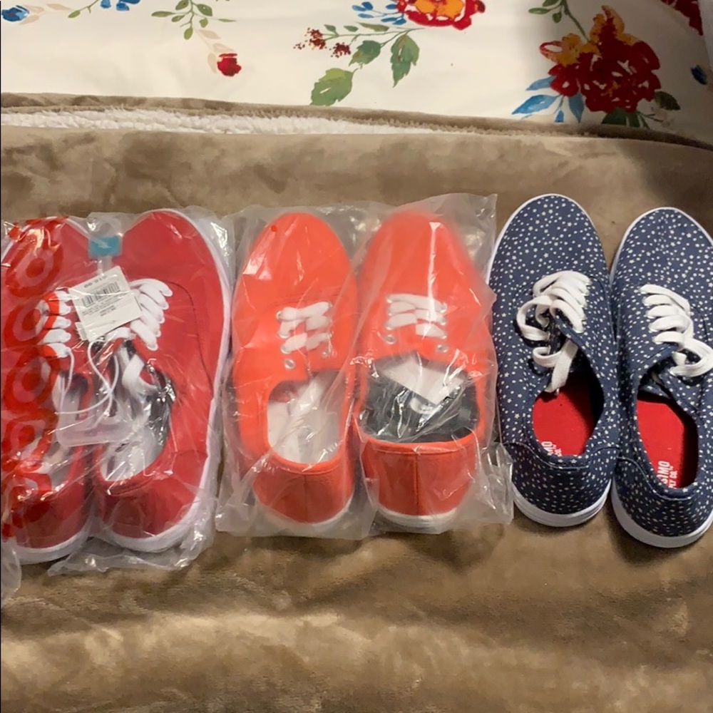 Three Brand New Pairs of Canvas shoes